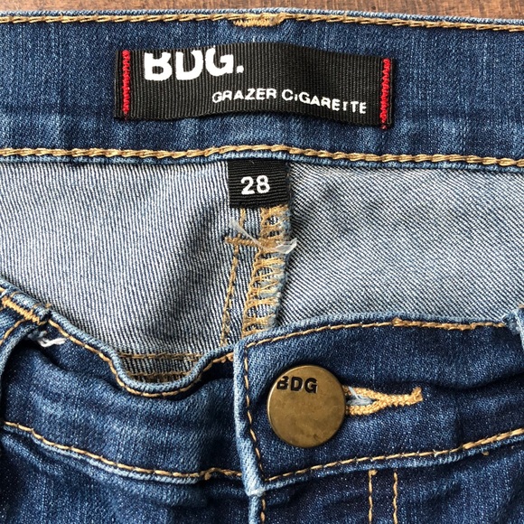 BDG Urban Outfitters Blue Grazer Cigarette Jeans Size 28 - Picture 5 of 10
